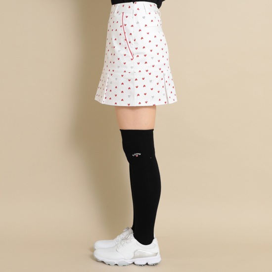 ラブキャロウェイ ストレッチツイルハートプリントスカート (WOMENS)