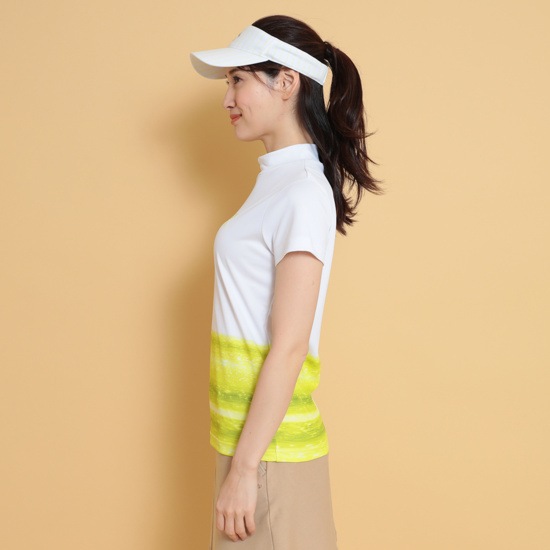 -3℃裏クール半袖モックネックシャツ (WOMENS)