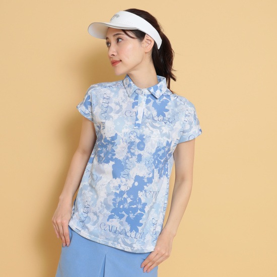 かざあなメッシュフレンチスリーブシャツ (WOMENS)