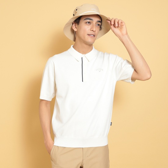 半袖ニットポロシャツ ※4Lサイズあり (MENS)