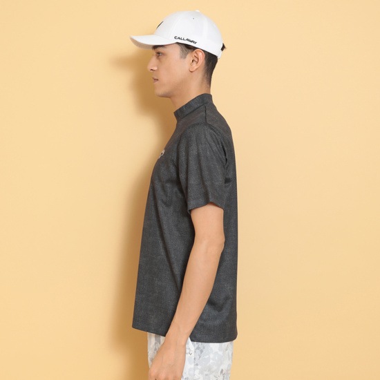 かざあなメッシュメランジプリントモックネック ※4Lサイズあり (MENS)