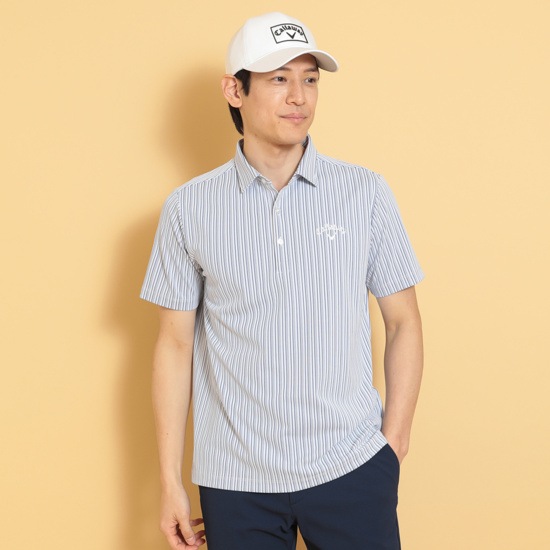 ストライプジャカードシャツ ※4Lサイズあり (MENS)